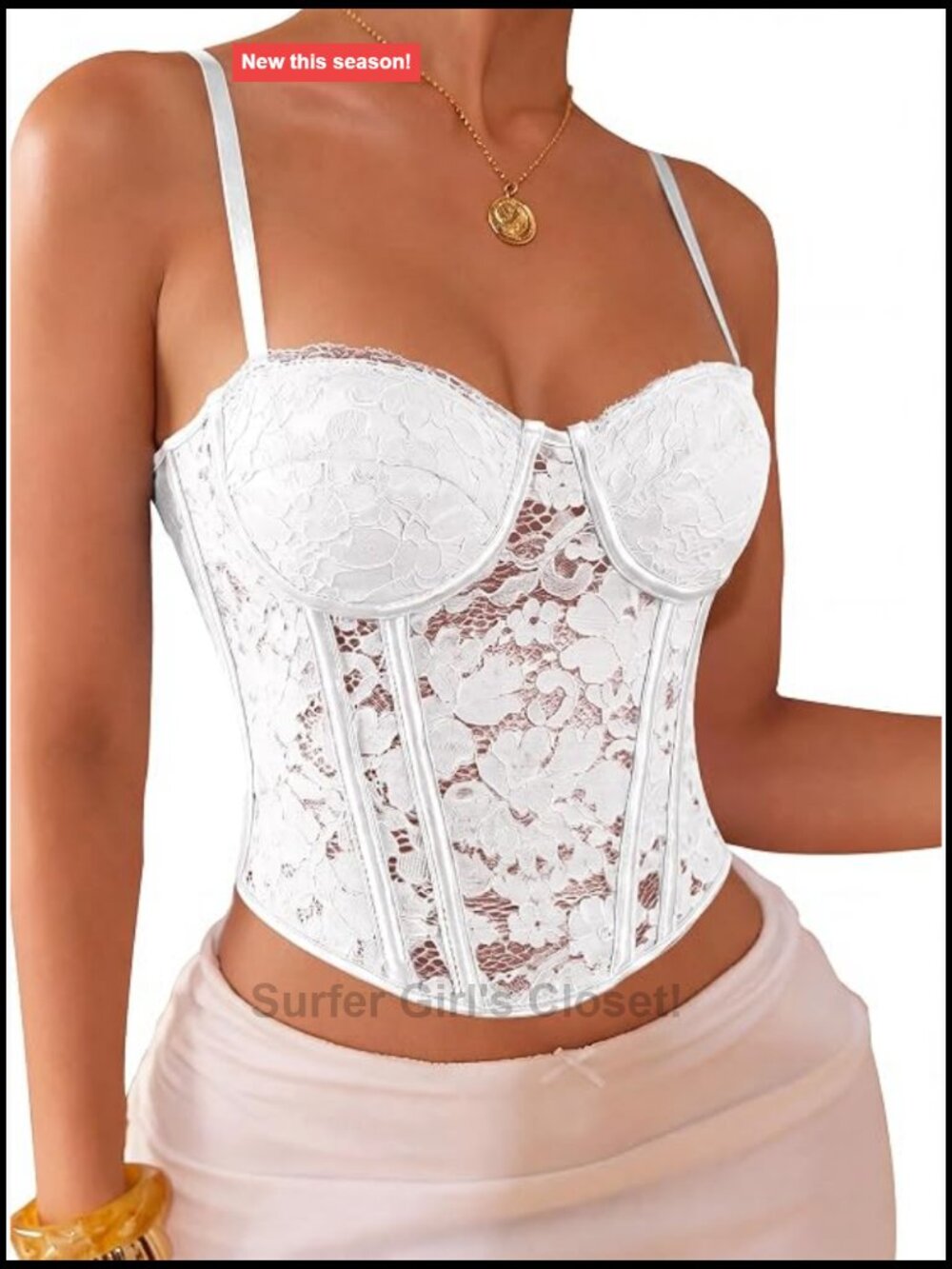 Women's Corset Top Mesh Sheer Lace Bustier Crop Cami Underwire Party